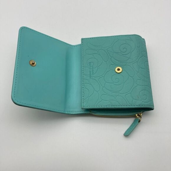 Buxton Aguamarine Genuine Leather French Wallet Like New - Picture 6 of 12